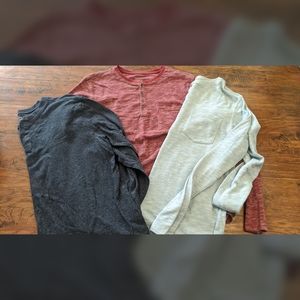 Lot of Merona Henley Shirts